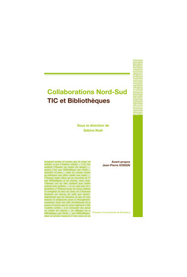 NÖEL (Sabine)\nCollaborations Nord-Sud - TIC et Bibliothèques