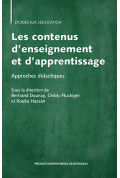 Les contenus d\'enseignement et d\'apprentissage. Approches didactiques