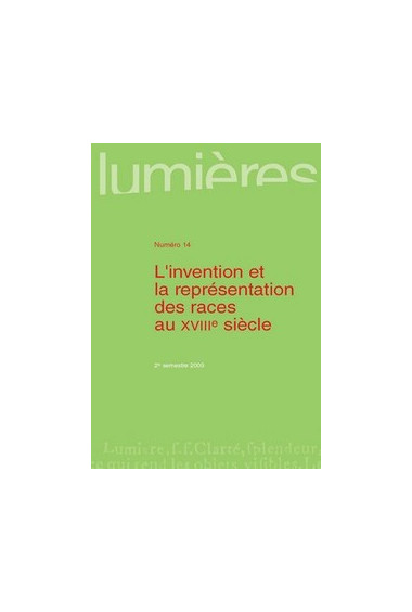 Lumières ; Europe ; Représentation ; Races