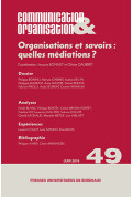 Organisations et savoirs : quelles médiations ?