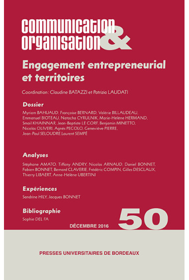 Engagement entrepreneurial et territoires 