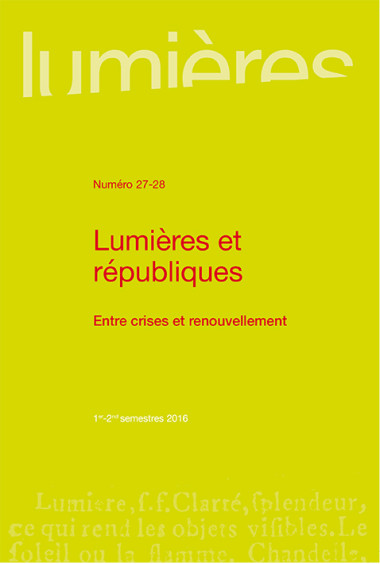 Lumières et républiques