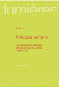 Principia rationis. Les principes de la raison dans la pensée de Leibniz (1646-1716)