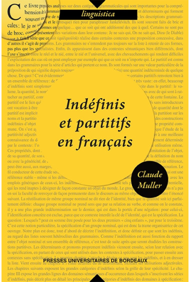 Indéfinis et partitifs en français