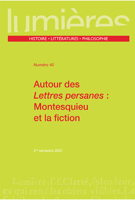 Autour des Lettres persanes