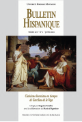 Bulletin Hispanique - tome 125 - N° 1 - juin 2023 - Clasicismo horaciano en tiempos de Garcilaso de la Vega