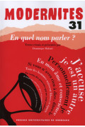 RABATÉ (Dominique)En quel nom parler ?, N°31