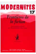 AUDET (René), GEFEN (Alexandre)Frontières de la fiction – Modernités 17