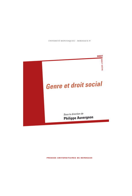 AUVERGNON (Philippe)\nGenre et droit social