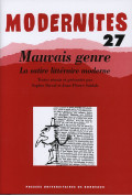 DUVAL (Sophie), SAÏDAH (Jean-Pierre)Mauvais genre. La satire  littéraire moderne, n° 27