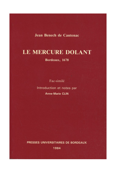 BENECH de CANTENAC (Jean)\nMercure Dolant (Le)