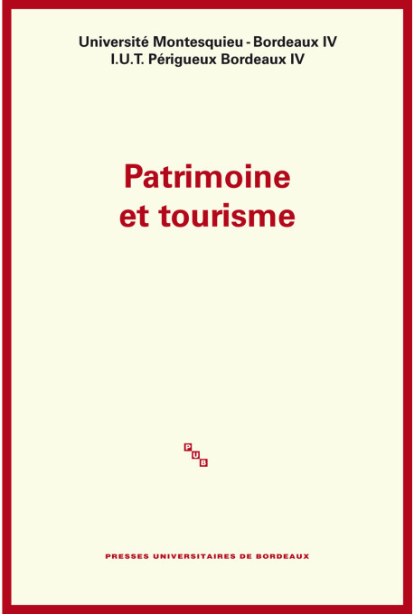 (COLLECTIF)Patrimoine et tourisme