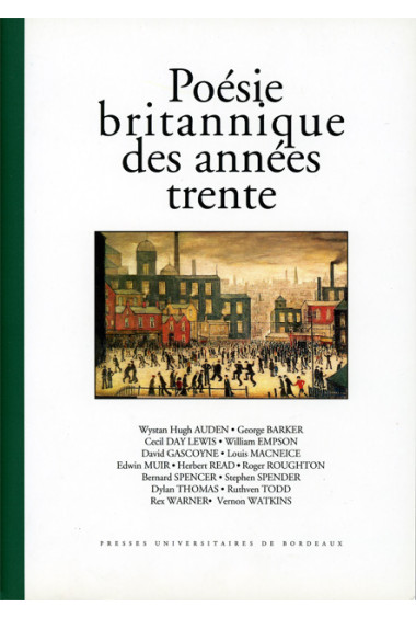 DUCLOS (Michèle)\nPoésie britannique des années trente