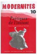 VADÉ (Yves)Poétiques de l\'instant – Modernités 10