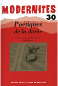 (COLLECTIF)Poétiques de la durée, n°30