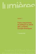 Franc-maçonnerie et politique au siècle des Lumières : Europe-Amérique